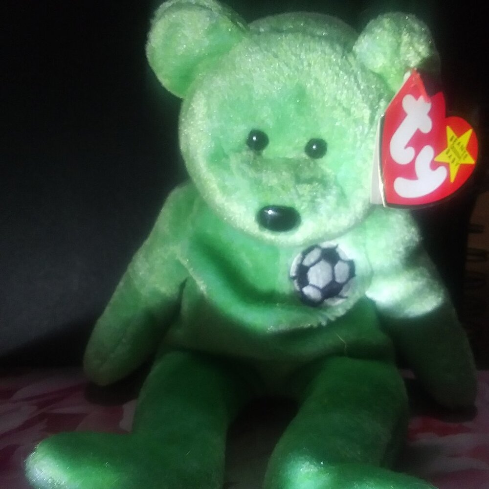 Soccer beanie baby